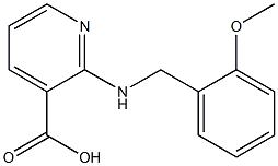 2-{[(2-methoxyphenyl)methyl]amino}pyridine-3-carboxylic acid Struktur