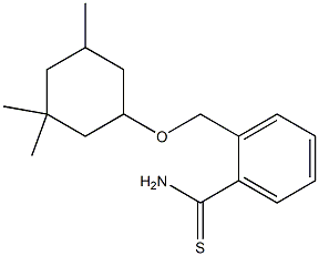 2-{[(3,3,5-trimethylcyclohexyl)oxy]methyl}benzene-1-carbothioamide Struktur