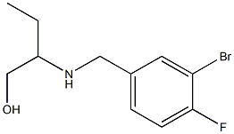 2-{[(3-bromo-4-fluorophenyl)methyl]amino}butan-1-ol Struktur