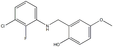 2-{[(3-chloro-2-fluorophenyl)amino]methyl}-4-methoxyphenol Struktur