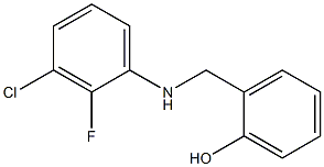 2-{[(3-chloro-2-fluorophenyl)amino]methyl}phenol Struktur