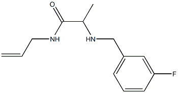 2-{[(3-fluorophenyl)methyl]amino}-N-(prop-2-en-1-yl)propanamide Struktur