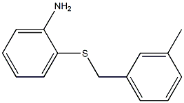 2-{[(3-methylphenyl)methyl]sulfanyl}aniline Struktur