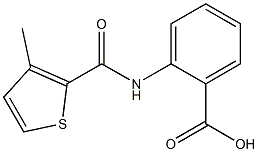 2-{[(3-methylthien-2-yl)carbonyl]amino}benzoic acid Struktur