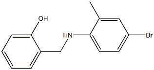 2-{[(4-bromo-2-methylphenyl)amino]methyl}phenol Struktur