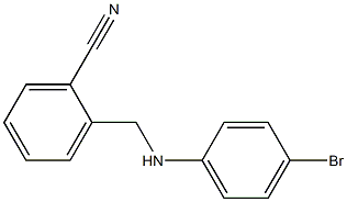 2-{[(4-bromophenyl)amino]methyl}benzonitrile Struktur