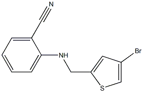 2-{[(4-bromothiophen-2-yl)methyl]amino}benzonitrile Struktur