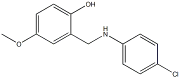 2-{[(4-chlorophenyl)amino]methyl}-4-methoxyphenol Struktur