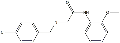 2-{[(4-chlorophenyl)methyl]amino}-N-(2-methoxyphenyl)acetamide Struktur