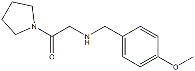 2-{[(4-methoxyphenyl)methyl]amino}-1-(pyrrolidin-1-yl)ethan-1-one Struktur