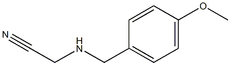 2-{[(4-methoxyphenyl)methyl]amino}acetonitrile Struktur