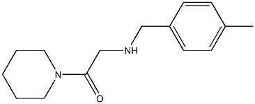 2-{[(4-methylphenyl)methyl]amino}-1-(piperidin-1-yl)ethan-1-one Struktur