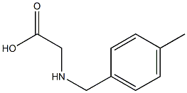 2-{[(4-methylphenyl)methyl]amino}acetic acid Struktur