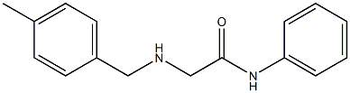 2-{[(4-methylphenyl)methyl]amino}-N-phenylacetamide Struktur