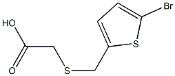 2-{[(5-bromothiophen-2-yl)methyl]sulfanyl}acetic acid Struktur