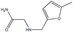 2-{[(5-methyl-2-furyl)methyl]amino}acetamide Struktur