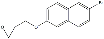 2-{[(6-bromo-2-naphthyl)oxy]methyl}oxirane Struktur