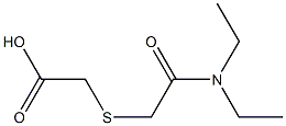 2-{[(diethylcarbamoyl)methyl]sulfanyl}acetic acid Struktur