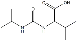 2-{[(isopropylamino)carbonyl]amino}-3-methylbutanoic acid Struktur