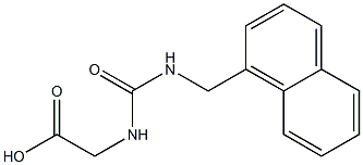 2-{[(naphthalen-1-ylmethyl)carbamoyl]amino}acetic acid Struktur