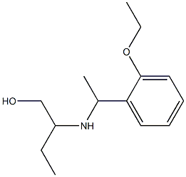 2-{[1-(2-ethoxyphenyl)ethyl]amino}butan-1-ol Struktur