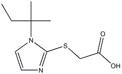 2-{[1-(2-methylbutan-2-yl)-1H-imidazol-2-yl]sulfanyl}acetic acid Struktur