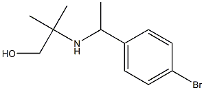 2-{[1-(4-bromophenyl)ethyl]amino}-2-methylpropan-1-ol Struktur