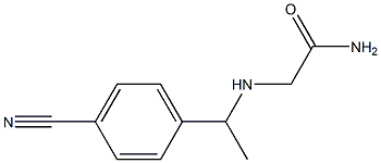 2-{[1-(4-cyanophenyl)ethyl]amino}acetamide Struktur