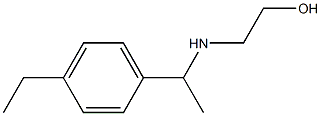 2-{[1-(4-ethylphenyl)ethyl]amino}ethan-1-ol Struktur