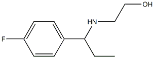 2-{[1-(4-fluorophenyl)propyl]amino}ethan-1-ol Struktur