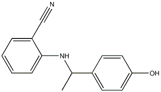 2-{[1-(4-hydroxyphenyl)ethyl]amino}benzonitrile Struktur