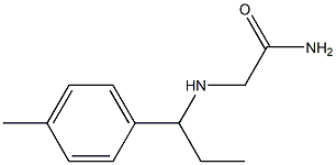 2-{[1-(4-methylphenyl)propyl]amino}acetamide Struktur