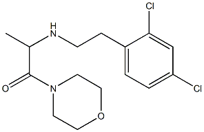 2-{[2-(2,4-dichlorophenyl)ethyl]amino}-1-(morpholin-4-yl)propan-1-one Struktur