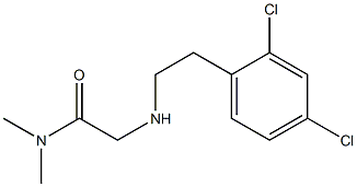 2-{[2-(2,4-dichlorophenyl)ethyl]amino}-N,N-dimethylacetamide Struktur