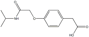 2-{4-[(propan-2-ylcarbamoyl)methoxy]phenyl}acetic acid Struktur