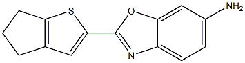 2-{4H,5H,6H-cyclopenta[b]thiophen-2-yl}-1,3-benzoxazol-6-amine Struktur