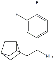 2-{bicyclo[2.2.1]heptan-2-yl}-1-(3,4-difluorophenyl)ethan-1-amine Struktur