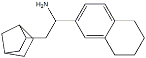 2-{bicyclo[2.2.1]heptan-2-yl}-1-(5,6,7,8-tetrahydronaphthalen-2-yl)ethan-1-amine Struktur