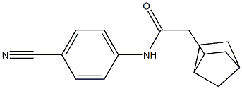 2-{bicyclo[2.2.1]heptan-2-yl}-N-(4-cyanophenyl)acetamide Struktur