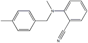 2-{methyl[(4-methylphenyl)methyl]amino}benzonitrile Struktur