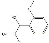 2-amino-1-(2-methoxyphenyl)propan-1-ol Struktur