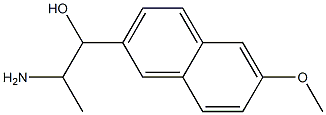 2-amino-1-(6-methoxynaphthalen-2-yl)propan-1-ol Struktur