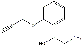 2-amino-1-[2-(prop-2-ynyloxy)phenyl]ethanol Struktur