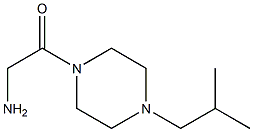 2-amino-1-[4-(2-methylpropyl)piperazin-1-yl]ethan-1-one Struktur