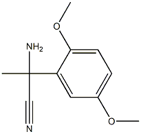 2-amino-2-(2,5-dimethoxyphenyl)propanenitrile Struktur