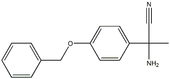 2-amino-2-[4-(benzyloxy)phenyl]propanenitrile Struktur