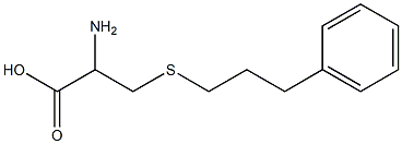 2-amino-3-[(3-phenylpropyl)thio]propanoic acid Struktur