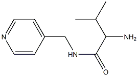 2-amino-3-methyl-N-(pyridin-4-ylmethyl)butanamide Struktur