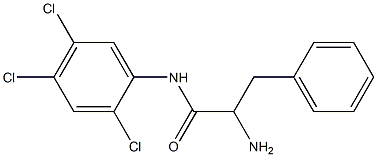 2-amino-3-phenyl-N-(2,4,5-trichlorophenyl)propanamide Struktur