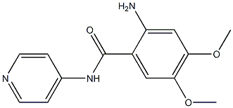 2-amino-4,5-dimethoxy-N-pyridin-4-ylbenzamide Struktur